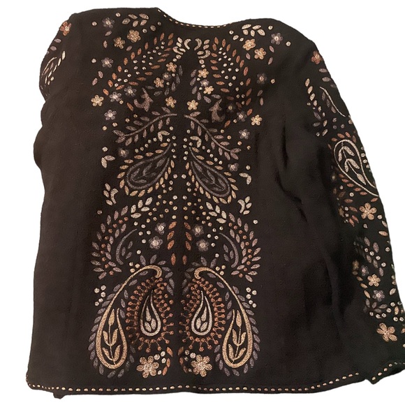 Linea by Louis Dell’Olio NWT Embroidered lined Wool Blend Jacket - Picture 2 of 11